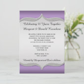 パープル オルネイト シルバー フレーム 25周年記念 招待状 (スタンド正面)