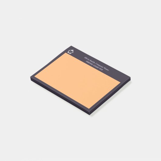 パープル＆オレンジのホームケア プロモーション スワッグ ポストイット (アングル)