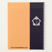 パープル&オレンジナースエイジ気にドプランナー プランナー手帳 (裏面)