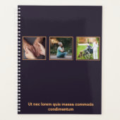 パープル&オレンジナースエイジ気にドプランナー プランナー手帳 (正面)