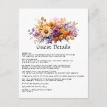 パープル、オレンジ、イエローのフローラゲスト詳細