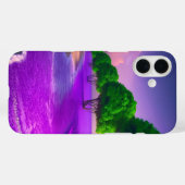 パープル オーシャン シーン スマホ ケース Case-Mate iPhoneケース (裏面 (横))