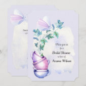 パープル カップ、蔦と蝶 案内状 (正面/裏面)