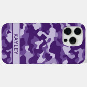 パープル カモフラージュ オリジナル Case-Mate iPhoneケース (裏面 (横))