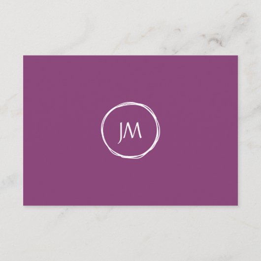 パープル カラーリリー ウェディング レセプション エンクロージャーカード (裏面)