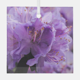 パープル ガラスオーナメント