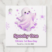 パープル キュート ゴースト スプーキー ハロウィン 1歳の誕生日