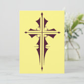 パープル・キリスト十字架 招待状 (スタンド正面)