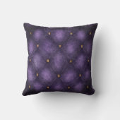 パープル キルティング調 クッション (裏面)