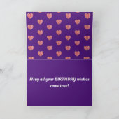 パープル ギフト バッグ カード (内部)