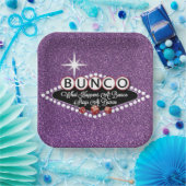 『パープル・ギルター』 ペーパープレート (パーティー)