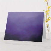 パープル クラウド カード (黄色い花)