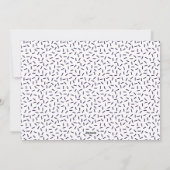 パープル |クリスマスベーキングスピリッツ明るい写真 シーズンカード (裏面)