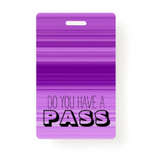 パープル·グラストライプのフィック·スクール·ホール·パス