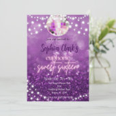 パープル グリッター スイート シックスティーン ユーフォリア インビテーション (スタンド正面)