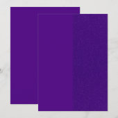 パープル グリッター ストライプ フラット ホリデー カード (カスタム) (正面/裏面)