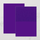 パープル グリッター トップ フラット サンクス カード - カスタマイズ (正面/裏面)
