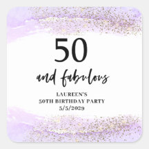 パープル グリッター パープル 50歳の誕生日パーティー 