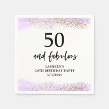 パープル グリッター パープル 50歳の誕生日パーティー