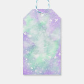 パープル＆グリーンの人魚のギフトタグ ギフトタグ (裏面)