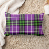 パープル&グリーンハロウィンプインスパイアリイド ランバークッション (ブランケット)