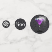 パープル&グリーンハロウィーンブーカクテルパーティー コンフェッティ (正面)