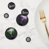 パープル&グリーンハロウィーンブーカクテルパーティー コンフェッティ (グループ)