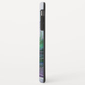 パープル グリーン フラワー 抽象芸術 フラクタルイニシャル Case-Mate iPhoneケース (裏面/左)