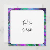 パープル、グリーン、ブルーの流体アート (裏面)