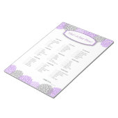 パープル グレイ ダリア ゲーム　あなたの財布の中には何が入っていますか ノートパッド (アングル)