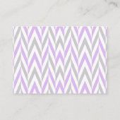 パープル&グレーエレファントベビーシャワーSm -アドバイス アドバイスカード (裏面)