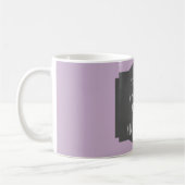 パープル/グレー；違いを作ってくれてありがとう コーヒーマグカップ (左)