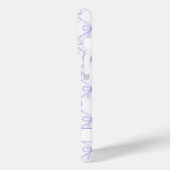 パープル コケット ウォーターカラー リボン Case-Mate iPhoneケース (裏面 / 左)
