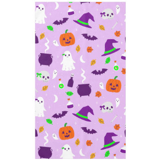 パープル コケット ハロウィン かわいい リボン ドクロ おばけ テーブルクロス