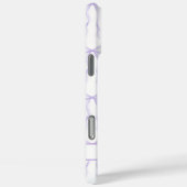 パープル コケット リボン モノグラム Case-Mate iPhoneケース (裏面 / 右)