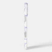 パープル コケット リボン モノグラム Case-Mate iPhoneケース (裏面 / 右)