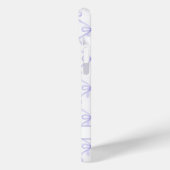 パープル コケット 水彩リボン Case-Mate iPhoneケース (裏面 / 左)