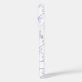 パープル コケット 水彩 リボン Case-Mate iPhoneケース (裏面 / 左)