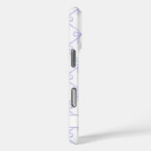 パープル コケット 水彩 リボン Case-Mate iPhoneケース (裏面 / 右)