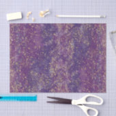 パープル＆ゴールド スプラッター グラム モダン 薄葉紙 (クラフト)