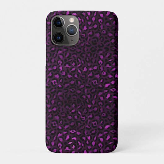 パープル+ゴールド+ヒョウ柄シリーズ デザイン5 Case-Mate iPhoneケース (裏)
