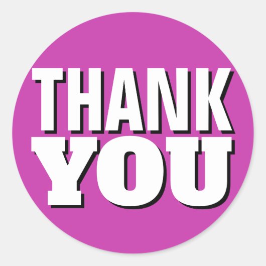 パープル・サンキュー ラウンドシール (正面)