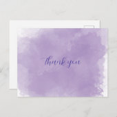 パープル サンクス ポストカード (正面/裏面)