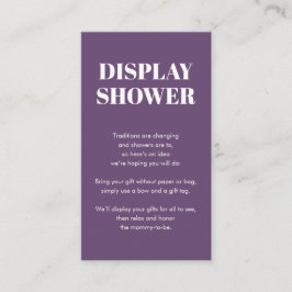 パープル |シャワーカードの表示 エンクロージャーカード