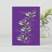 パープル&シルバースプリグ招待状 招待状 (スタンド正面)