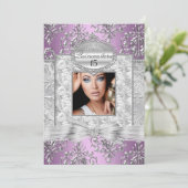 パープル&シルバーダマスクキンセアニェラのお知らせ 招待状 (スタンド正面)