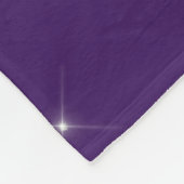 パープル シルバー グリッター ガーリー モノグラム 名前 フリースブランケット (角)