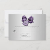 パープル シルバー ダイヤモンド ハート ロケット RSVP (正面)