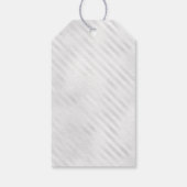 パープル シルバー バルーン グラム グリッター 誕生日ギフト ギフトタグ (裏面)