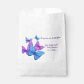 パープル・シー・ゲイヴ・ミー・バタフライ ブライダルシャワー フェイバーバッグ (正面)